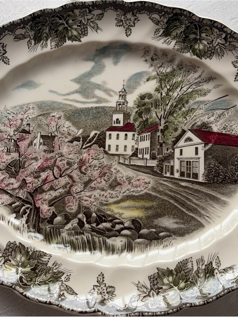Johnson Brothers Friendly Village Made In England Oval Serving Platter - Picture 4 of 5